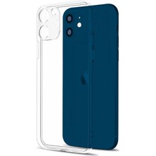 Smcase Apple iPhone 12 Kılıf Kamera Korumalı Silikon Şeffaf