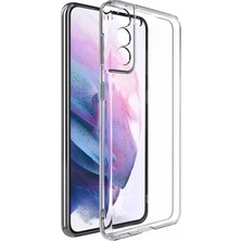 Smcase Samsung Galaxy S21 Plus 5G Kılıf Kamera Korumalı Koruma + Full Ekran Şeffaf