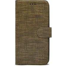 Smcase Alcatel 3x 2019 Kılıf Standlı Kartvizitli Exclusive Spor Cüzdan Kahverengi