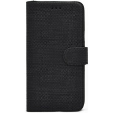 Smcase Huawei Y5P Kılıf Standlı Kartvizitli Exclusive Spor Cüzdan Siyah