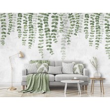 Özel Duvarlar Özel Tasarım Sarmaşık Yapraklar Duvar Kağıdı