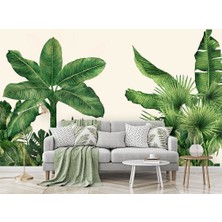 Özel Duvarlar Amazon Yaprakları ve Ağaçları Duvar Kağıdı