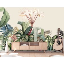 Özel Duvarlar Özel Tasarım Yeni Tropikal Yapraklar Duvar Kağıdı