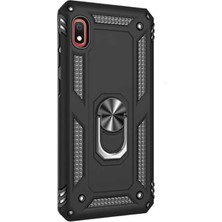 Smcase Xiaomi Redmi 7a Kılıf Vega Standlı Yüzüklü Mıknatıslı Siyah