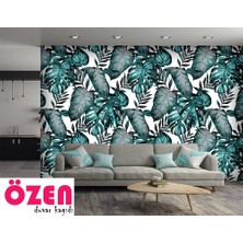 Özel Duvarlar Tropikal Yapraklar Duvar Kağıdı