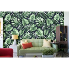 Özel Duvarlar Tropikal Yapraklar Duvar Kağıdı