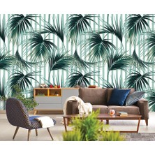 Özel Duvarlar Tropikal Yapraklar Duvar Kağıdı