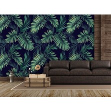 Özel Duvarlar Tropikal Yapraklar Duvar Kağıdı