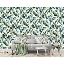 Özel Duvarlar Tropikal Yapraklar Duvar Kağıdı