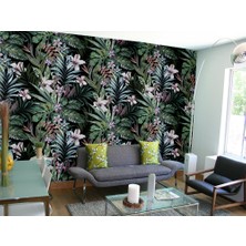 Özel Duvarlar Tropikal Yapraklar Duvar Kağıdı