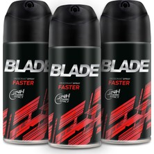 Blade Faster Erkek Deodorant 3x150ml