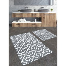 Talia Home Geometrik Desenli 2'li Banyo Paspas Seti TLAHMP-117