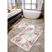 Talia Home Prenses Halısı 2'li Banyo Paspas Seti TLAHMP-126