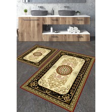 Talia Home Etnik 4 Desenli 2'li Banyo Paspas Seti TLAHMP-182
