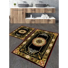 Talia Home Etnik 5 Desenli 2'li Banyo Paspas Seti TLAHMP-183