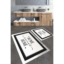 Talia Home Home Sweet Home Yazılı 2'Li Banyo Paspas Seti TLAHMP-249