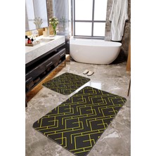Talia Home Geometrik Desenli 2'li Banyo Paspas Seti TLAHMP-267