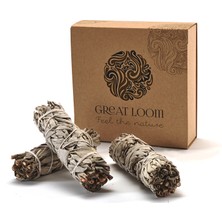 Great Loom California White Sage Tütsü Demeti 3 Ad %100 Doğal