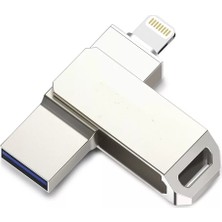 Powerway 128GB USB 2.0 Lightning Metal Flash Bellek USB