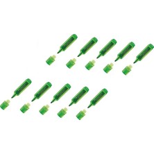 Faber-Castell Şeffaf Gövde Yeşil Fosforlu Kalem 10'lu