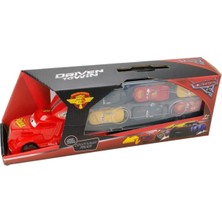 Şimşek Mcqueen Cars Arabalar 6lı Çantalı Oyuncak Tır Seti 7 Parça Oyuncak Tır