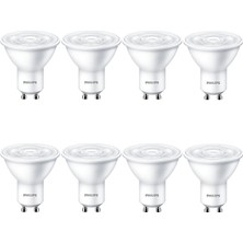 Philips Essential 3.2-40W Sarı Işık 2700K GU10 LED Spot Ampul 8 Adet