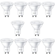 Philips Essential 3.2-40W Sarı Işık 3000K GU10 LED Spot Ampul 10 Adet