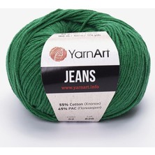 Yarnart Jeans Koyu Yeşil - 52