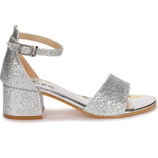 Kiko 769 Kum Simli Günlük Kız Çocuk 3 cm Topuk Sandalet Ayakkabı