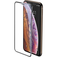 Vendas iPhone Xs Max Ahize Korumalı Tam Kaplama Ekran Koruyucu Siyah