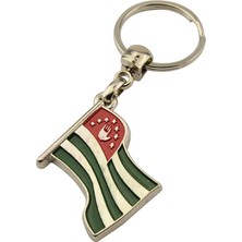 Anahtarlık Sepeti Abhaz Dalgalı Bayrak Anahtarlık