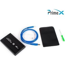 Primex PX-2430 USB 3.0 Sata 2.5" Harddisk Kutusu + Kılıf