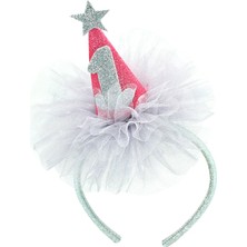 Süsle Bebek ve Parti 1 Yaş Doğum Günü Tacı - Pembe