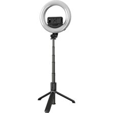 Asfal Katlanabilir Bluetooth Kumandalı 90 cm Tripod Selfie Işığı Selfie Stick