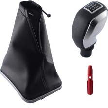 Moda Fiat Punto Krom Çerçeve Vites Körüğü ve Gri Spor Vites Topuzu