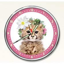 Dekor Loft Dekor Loft Premium Gece Parlayan  Çita  Çocuk Odası Duvar Saati PFS-1810