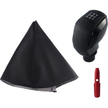 Moda Peugeot 207 Vites Körüğü ve Siyah Spor Vites Topuzu Kapaklı