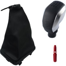 Moda Fiat Punto Gri Spor Vites Topuzu ve Çerçeveli Vites Körüğü