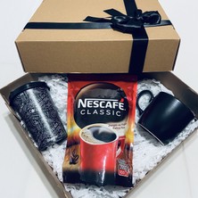 Gökcan Home Nescafe 200 Gr & Kapaklı Kahve Bardağı & Kupa Bardak Hediye Seti