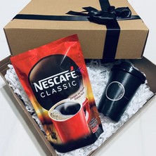 Gökcan Home Nescafe 200 Gr & Kapaklı Kahve Bardağı Hediye Seti