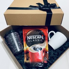 Gökcan Home Nescafe 200 Gr & Kapaklı Kahve Bardağı & Kupa Bardak Hediye Seti