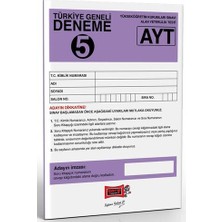 Yargı Yayınevi AYT Türkiye Geneli Deneme 5