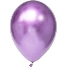 Niyet Krom Balon - Mor - Metalik Balon