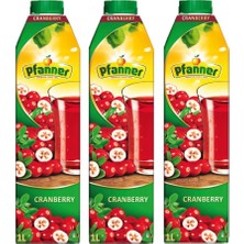 Pfanner Kızılcık Meyve Suyu (Cranberry) 3 x 1 Lt