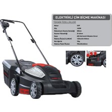 Reiskama ECBM38 Elektrikli Çim Biçme Makinası 1600 W