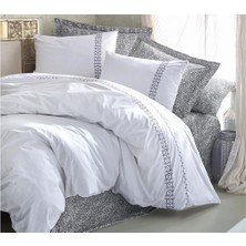 Cotton Box Majestic Çift Kişilik Nevresim Takımı Paola Gri