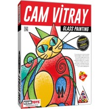 Kumtoys Taş Boyama Kuş Evi + Cam Vitray + Etamin Sanatı 4'lü Set