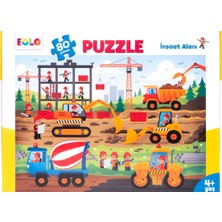 Eolo 80 Parça Yer Puzzle İnşaat Alanı