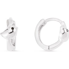 Altın Sepeti Gümüş Minik Kuş Küpe