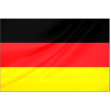 Rekbay Almanya Ülke Bayrağı Parlak Kumaş 70 x 105 cm